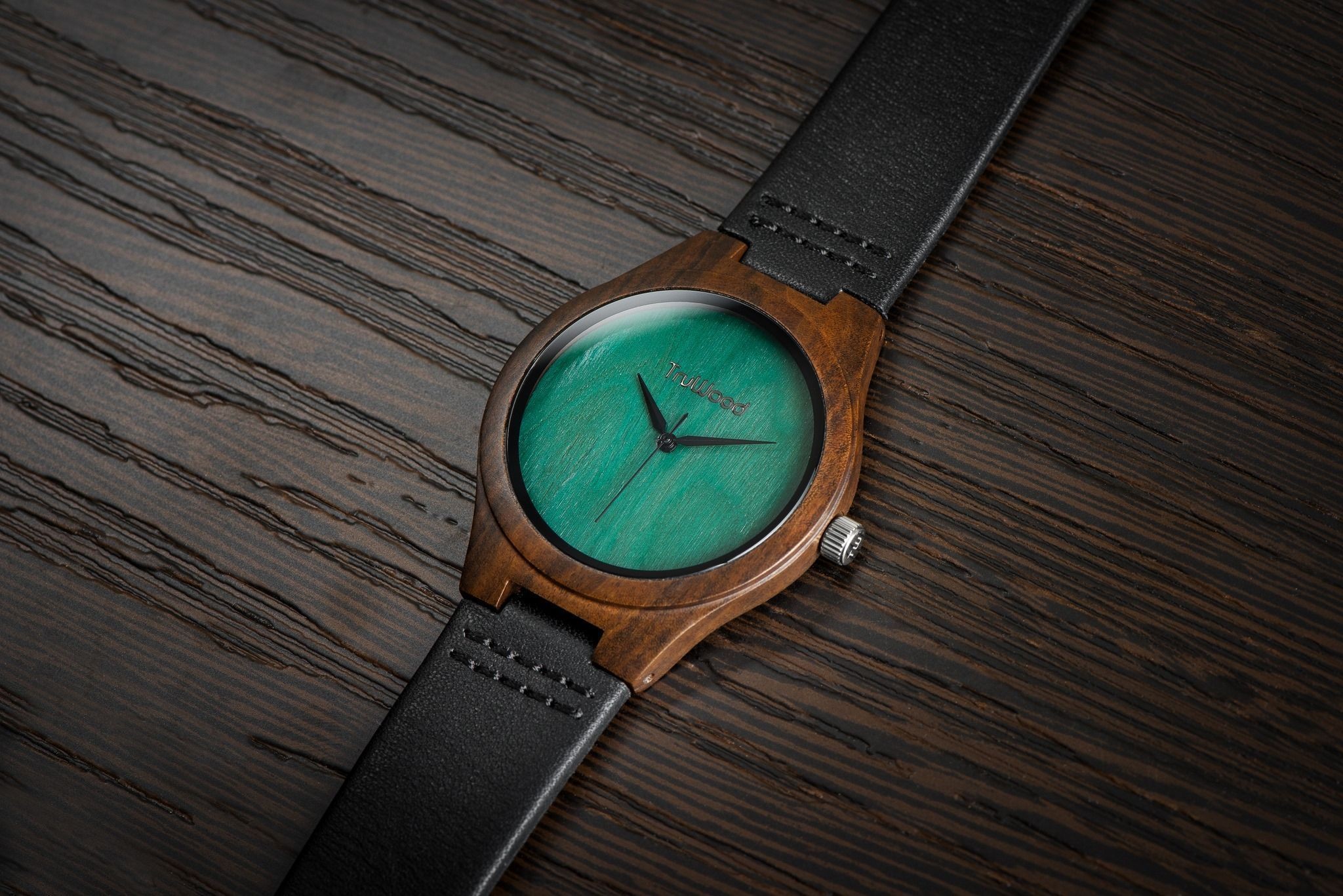 Leaf Green Wood Watch by TruWood